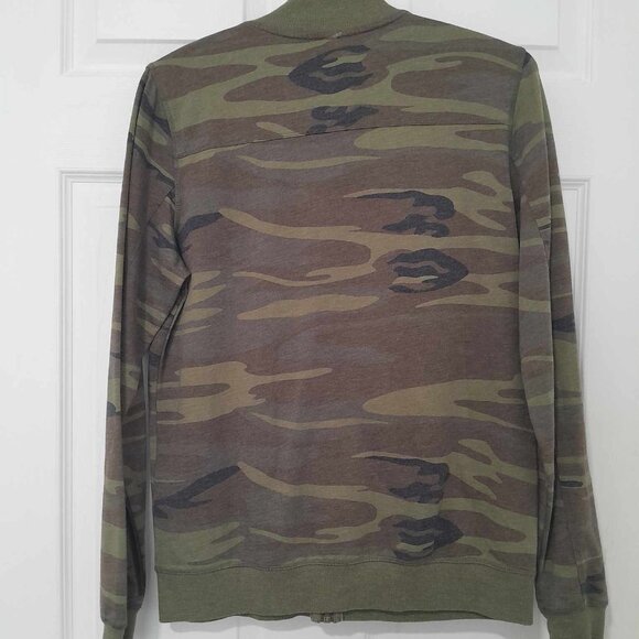 Camo Bomber Sweater - Picture 2 of 3
